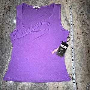 NWT Iris Medium Purple Tank Top Workout Athletic